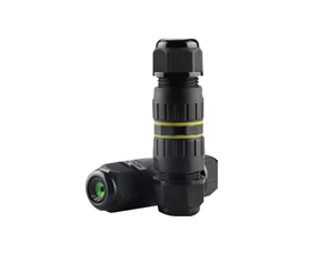 Straight through two core connector