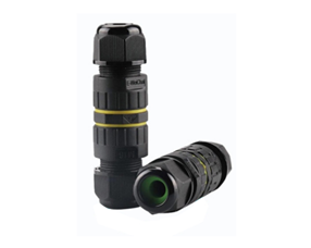 Straight through two core connector